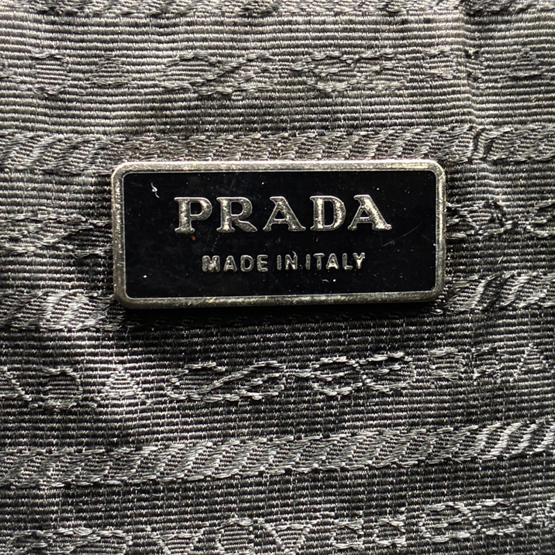 黑色 牛皮 公事包 手提包 (缺背帶)【PRADA 普拉達】 VA0891-4