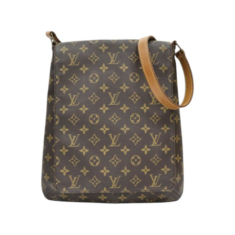 棕色 原花帆布 Musette 肩背包 M51256【LOUIS VUITTON LV 路易威登】 M51256