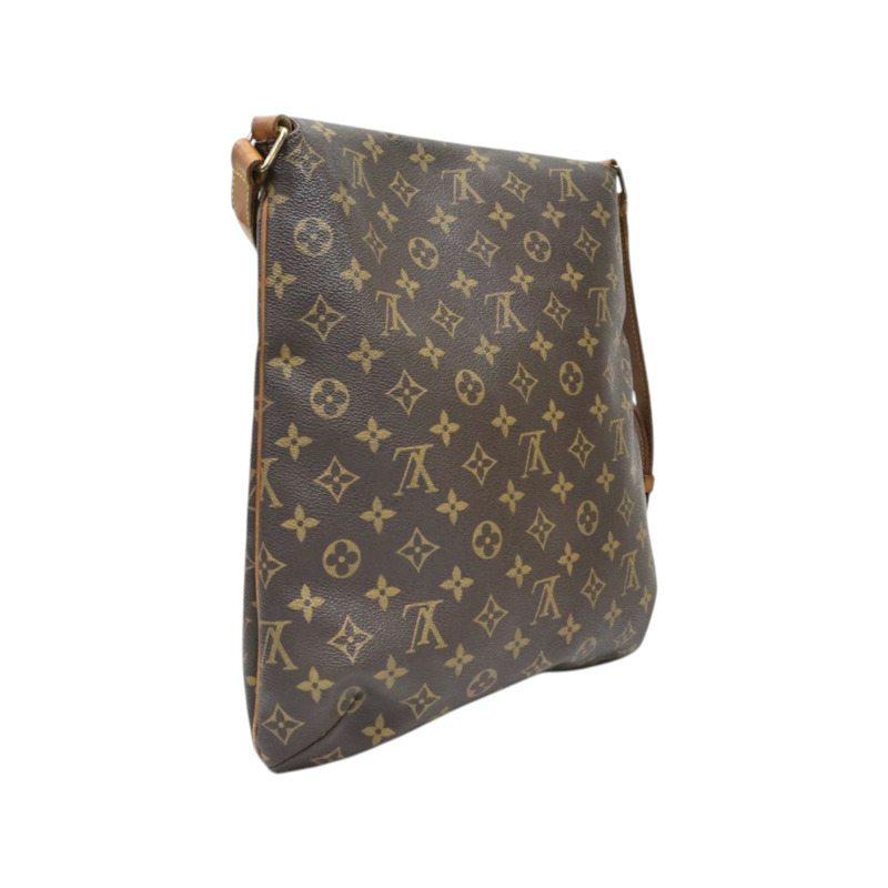 棕色 原花帆布 Musette 肩背包 M51256【LOUIS VUITTON LV 路易威登】 M51256-1