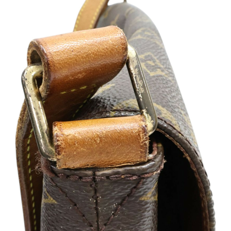 棕色 原花帆布 Musette 肩背包 M51256【LOUIS VUITTON LV 路易威登】 M51256-12