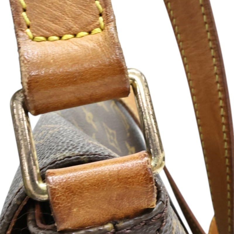 棕色 原花帆布 Musette 肩背包 M51256【LOUIS VUITTON LV 路易威登】 M51256-13