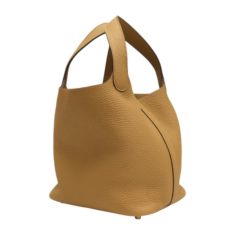 餅乾色 TC牛皮 Picotin Lock 18 手提包 H056289CC B刻【HERMES 愛馬仕】 H056289CC-1