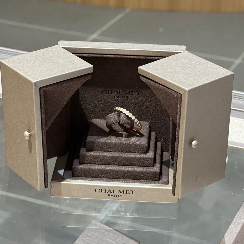 尚美Chaumet玫瑰金蜂巢钻戒钻石戒指-2