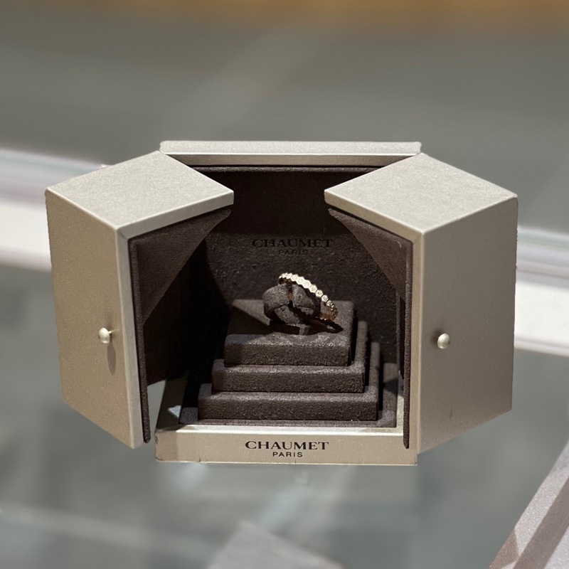 尚美Chaumet玫瑰金蜂巢钻戒钻石戒指-3