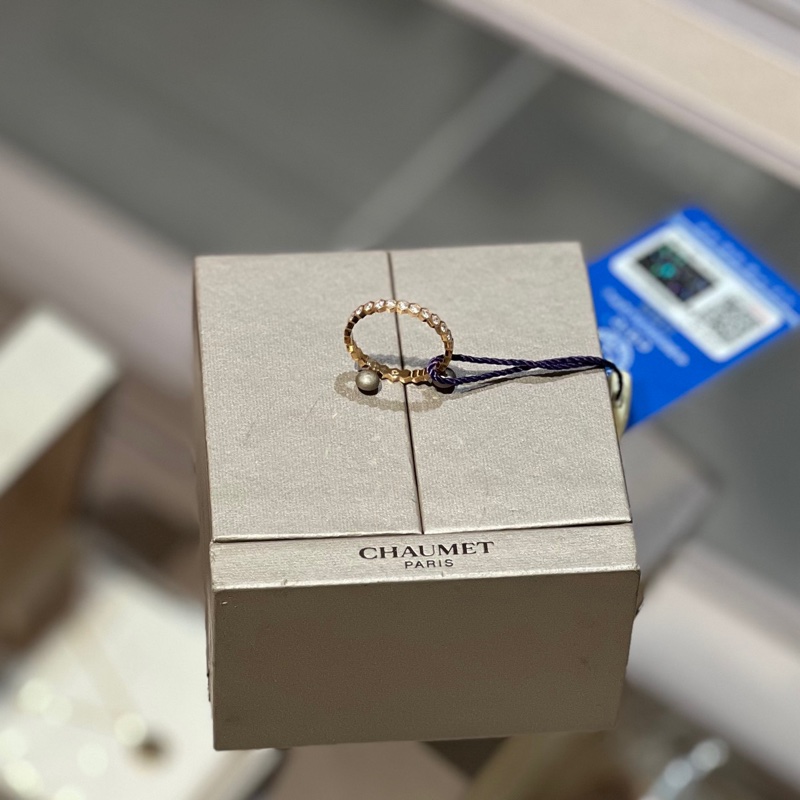 尚美Chaumet玫瑰金蜂巢钻戒钻石戒指-2