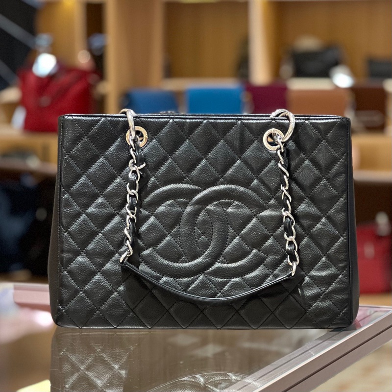 chanel香奈儿gst黑银-0