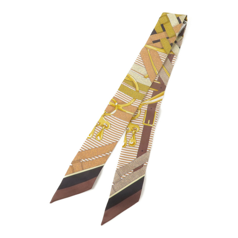 HERMES 絲質Twilly絲巾-1