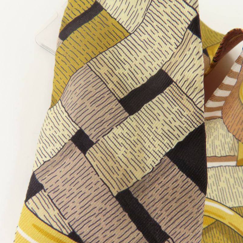 HERMES 絲質Twilly絲巾-4