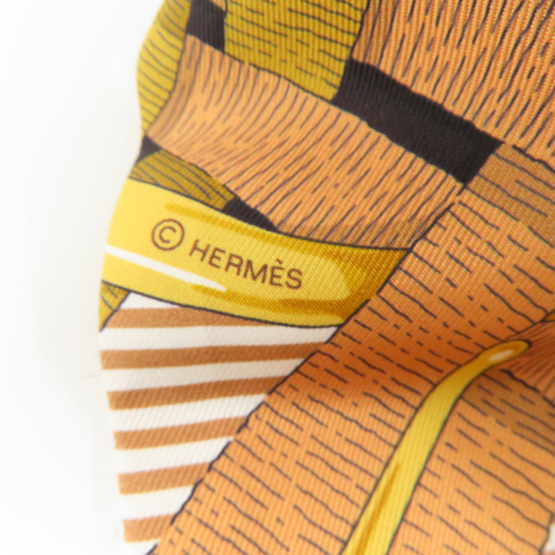 HERMES 絲質Twilly絲巾-7