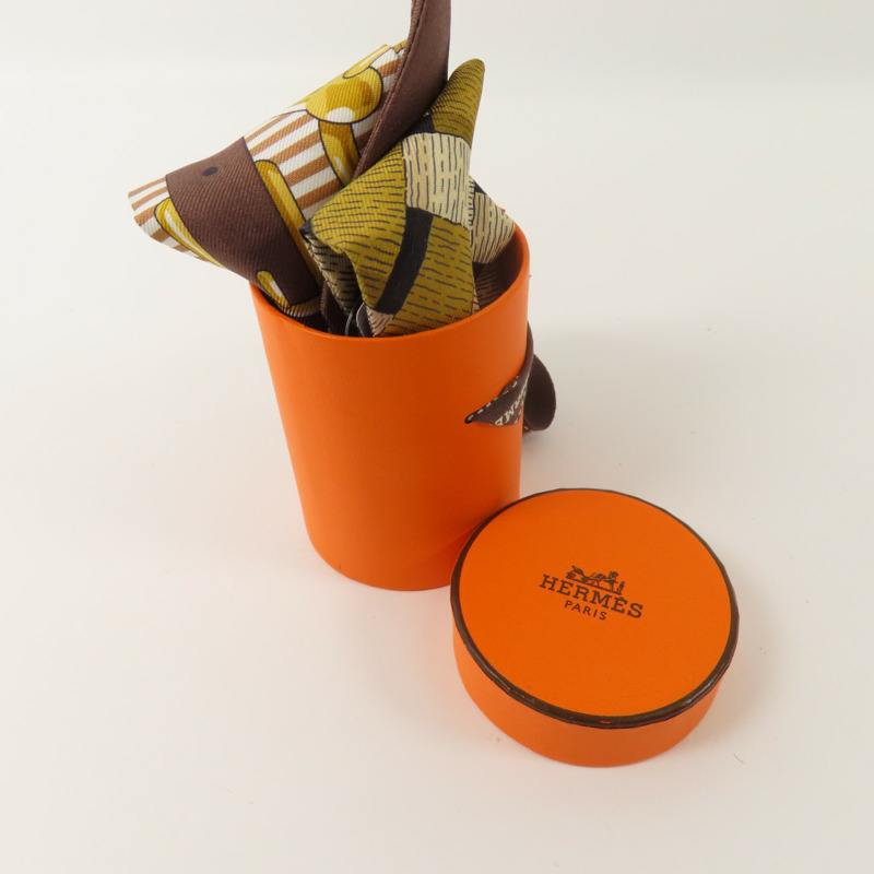 HERMES 絲質Twilly絲巾-10