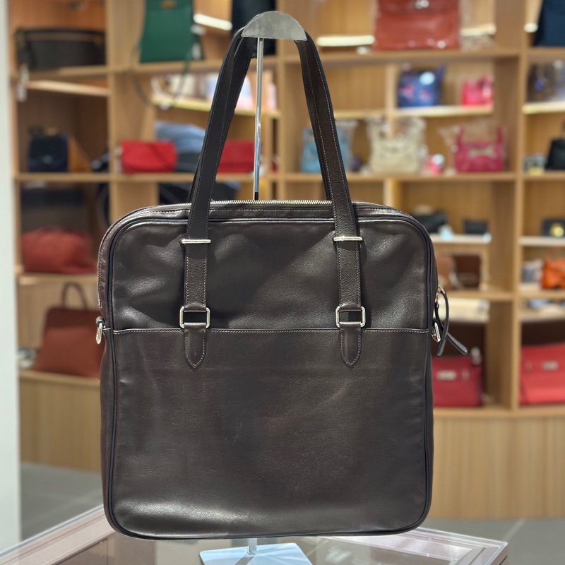 Hermes爱马仕男士公文包斜挎包-1