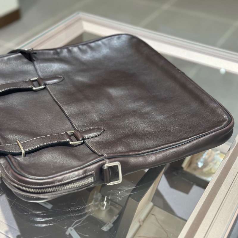 Hermes爱马仕男士公文包斜挎包-3