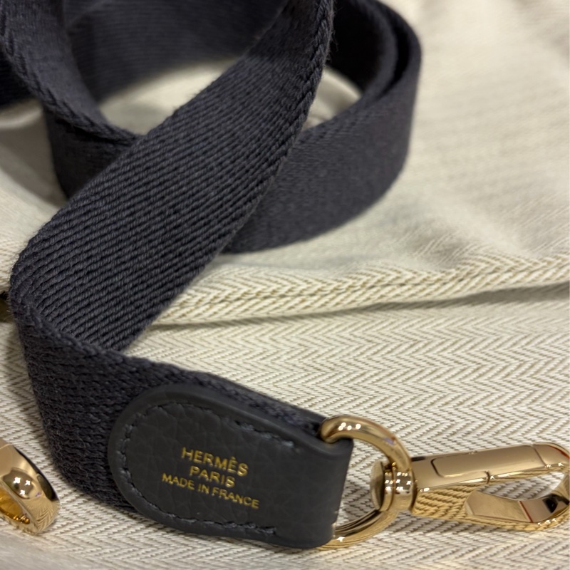 Hermes mini Evelyne 石板灰淡金扣-4