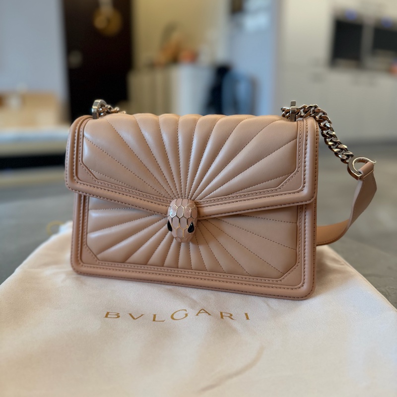 BVLGARI（寶格麗）Serpenti 鏈帶肩背包-2