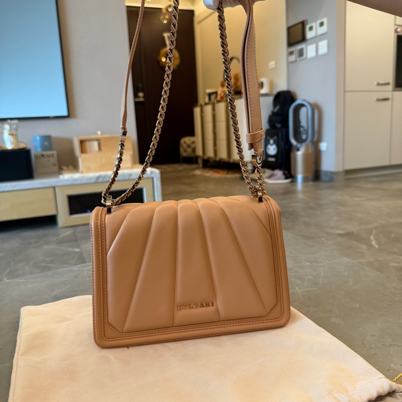 BVLGARI（寶格麗）Serpenti 鏈帶肩背包-10