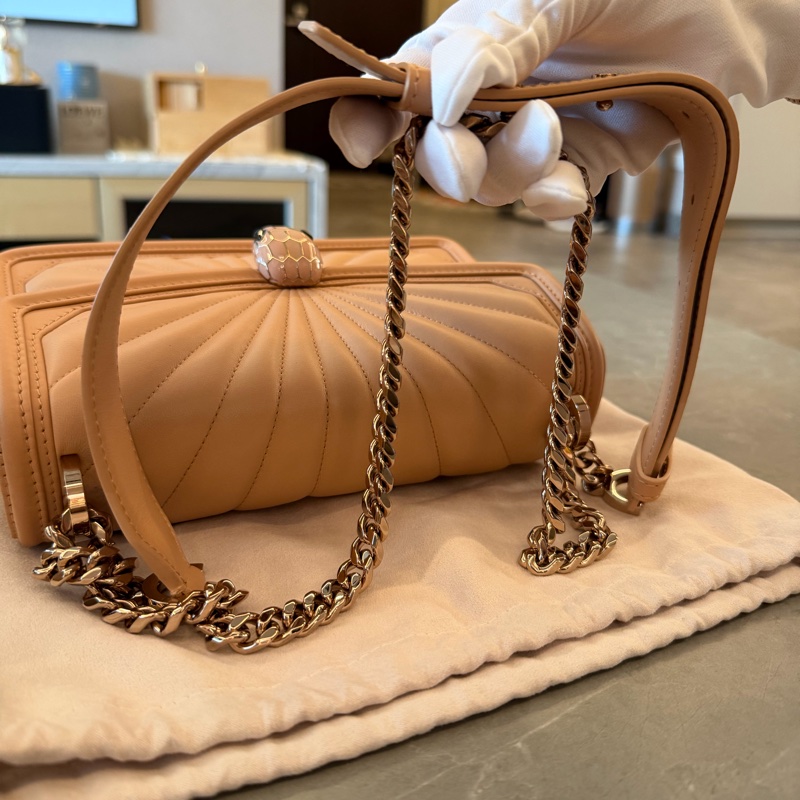 BVLGARI（寶格麗）Serpenti 鏈帶肩背包-13