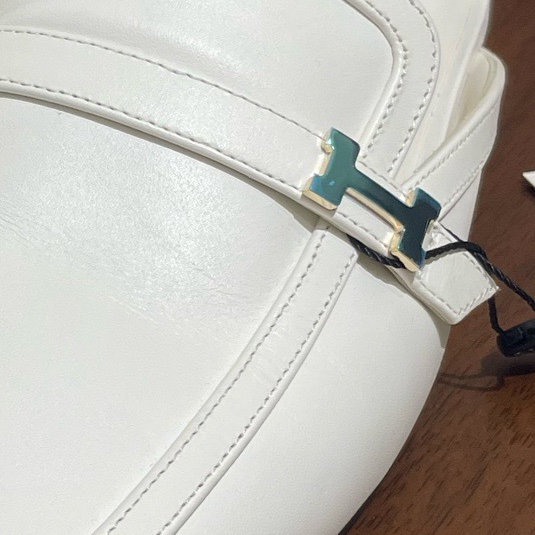 98新 愛馬仕小H扣穆勒鞋Groupie  38.5碼 🈚附件-4