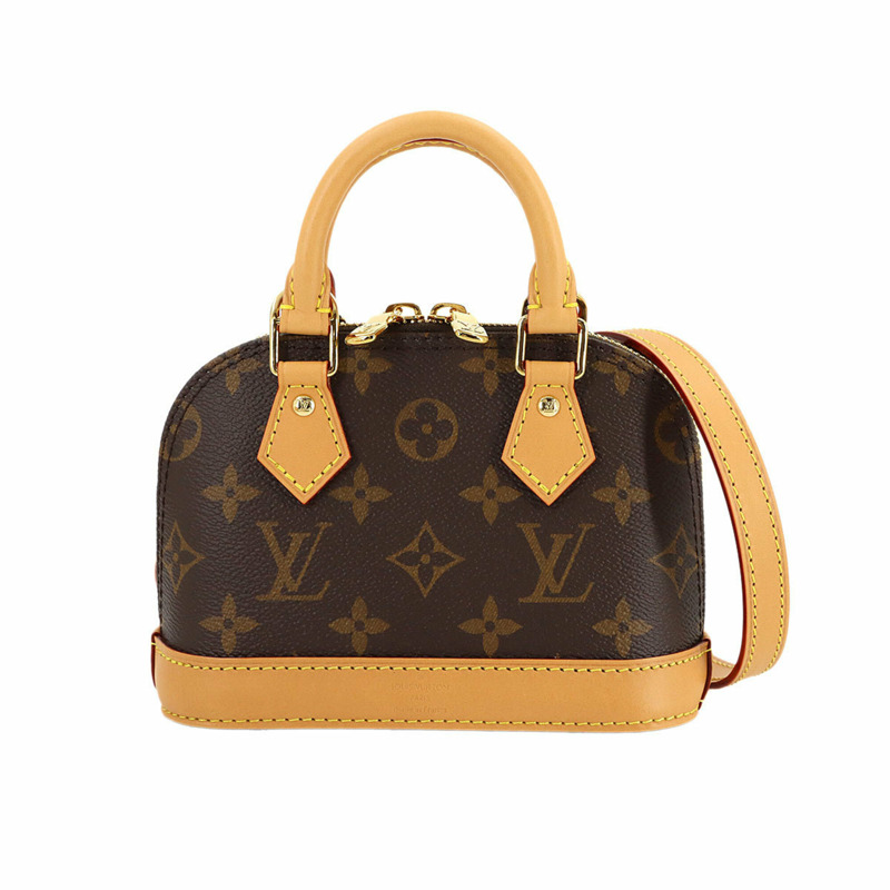 路易威登 Monogram Nano Alma 兩手提/肩背包 棕色 M82717 RFID-0