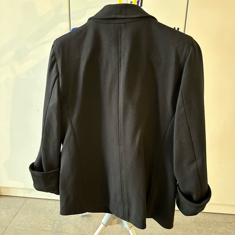 BALENCIAGA.PARIS 黑色單扣外套-6