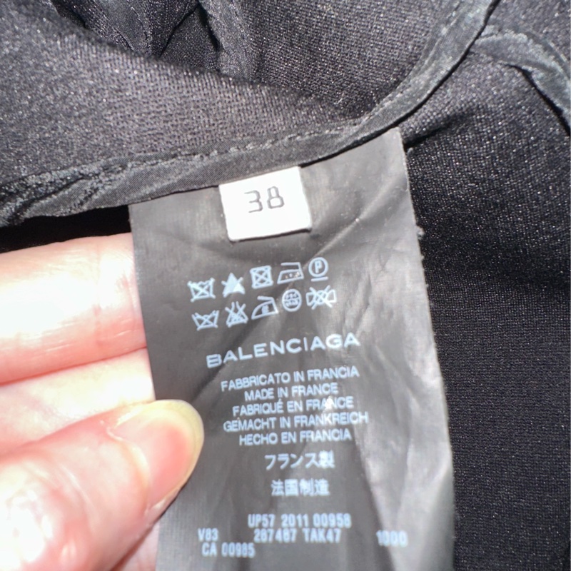 BALENCIAGA.PARIS 黑色單扣外套-11