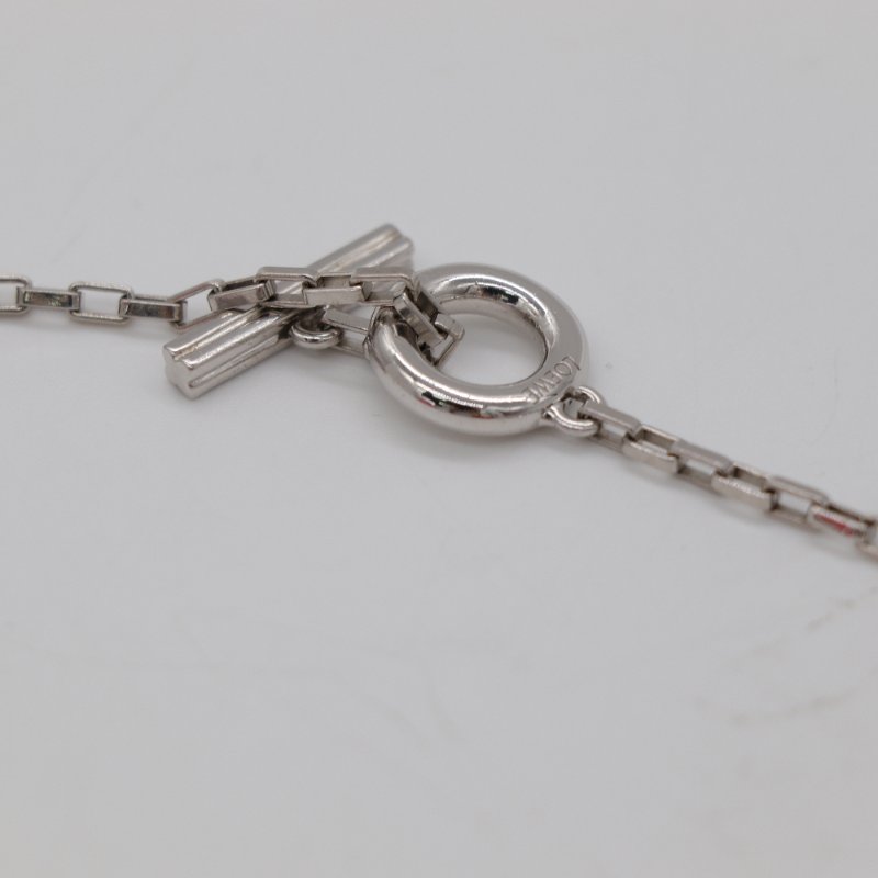 Loewe 羅威 銀色 金屬 字母 項鍊-6