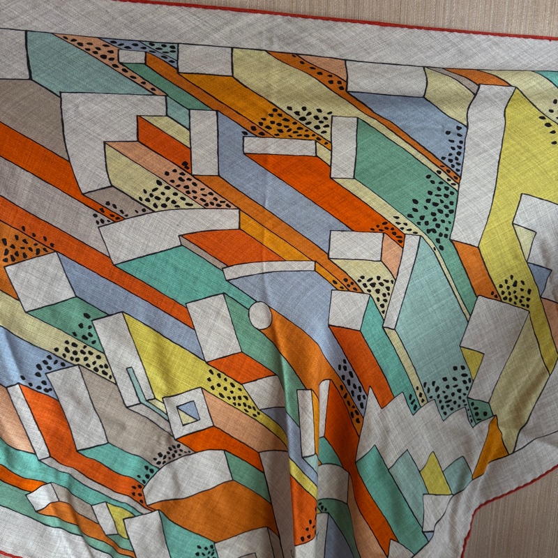 HERMÈS 愛馬仕正品 三角巾-0