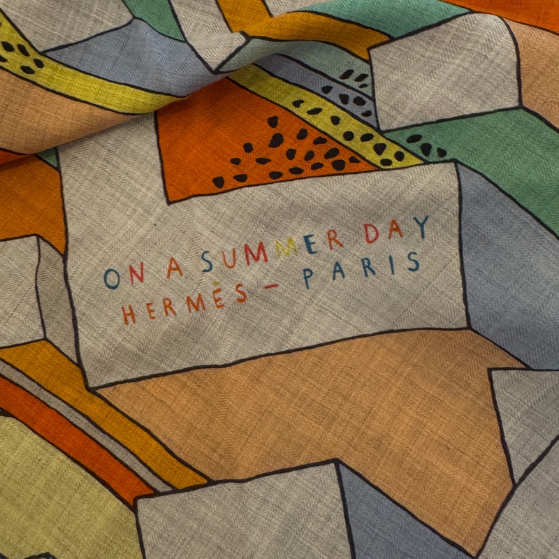 HERMÈS 愛馬仕正品 三角巾-3