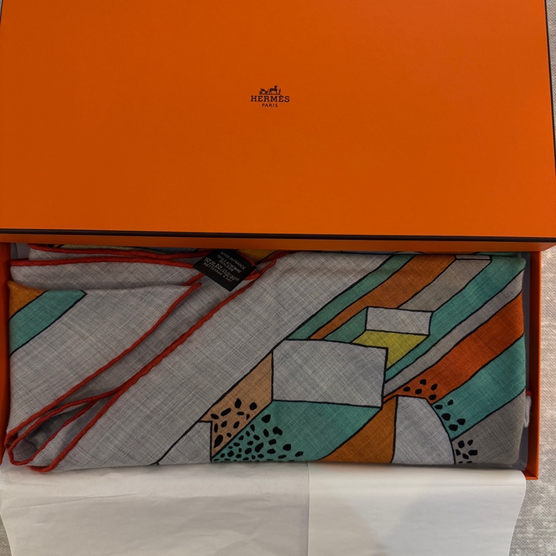 HERMÈS 愛馬仕正品 三角巾-8