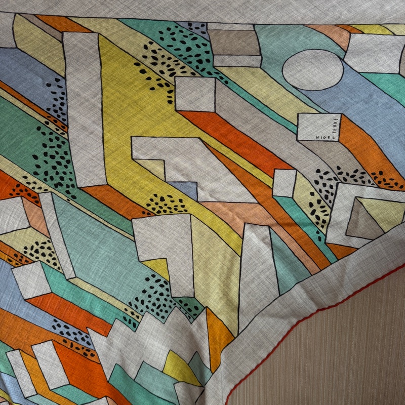 HERMÈS 愛馬仕正品 三角巾-9