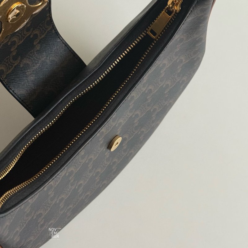 99新🆕 Celine 瑟琳 AVA Triomphe 翻蓋凱旋門腋下包-3