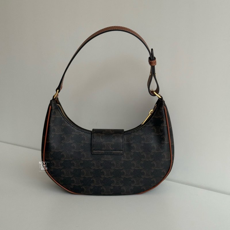 99新🆕 Celine 瑟琳 AVA Triomphe 翻蓋凱旋門腋下包-5