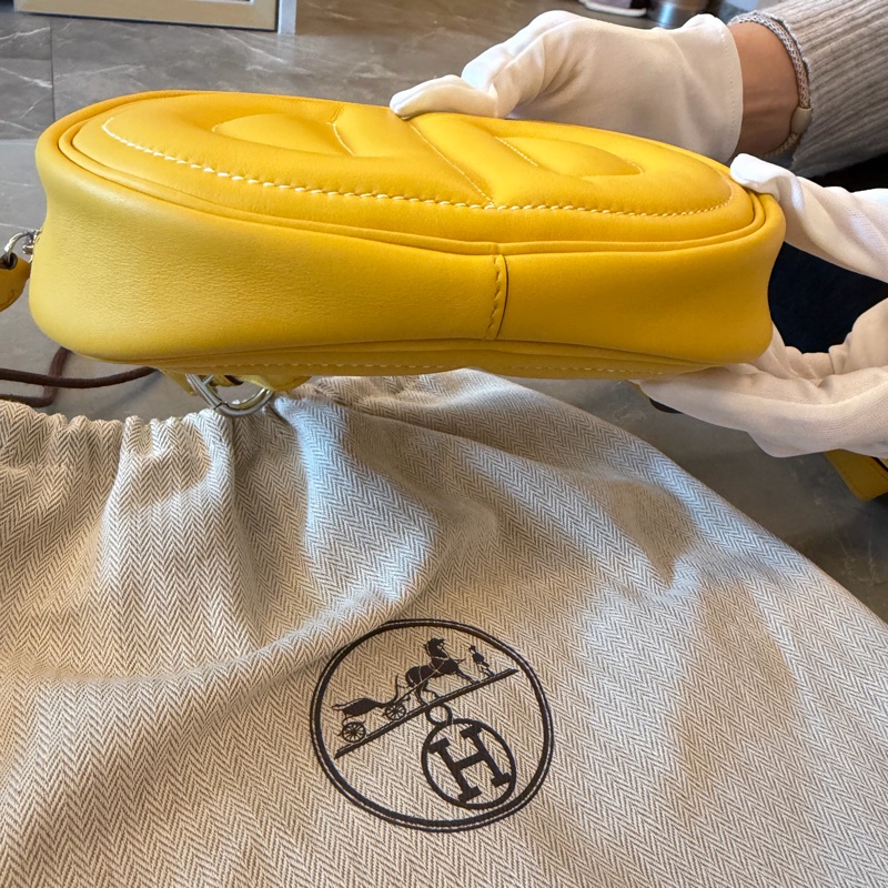 Hermes in the loop 豬鼻發財芥末黃腰包-4