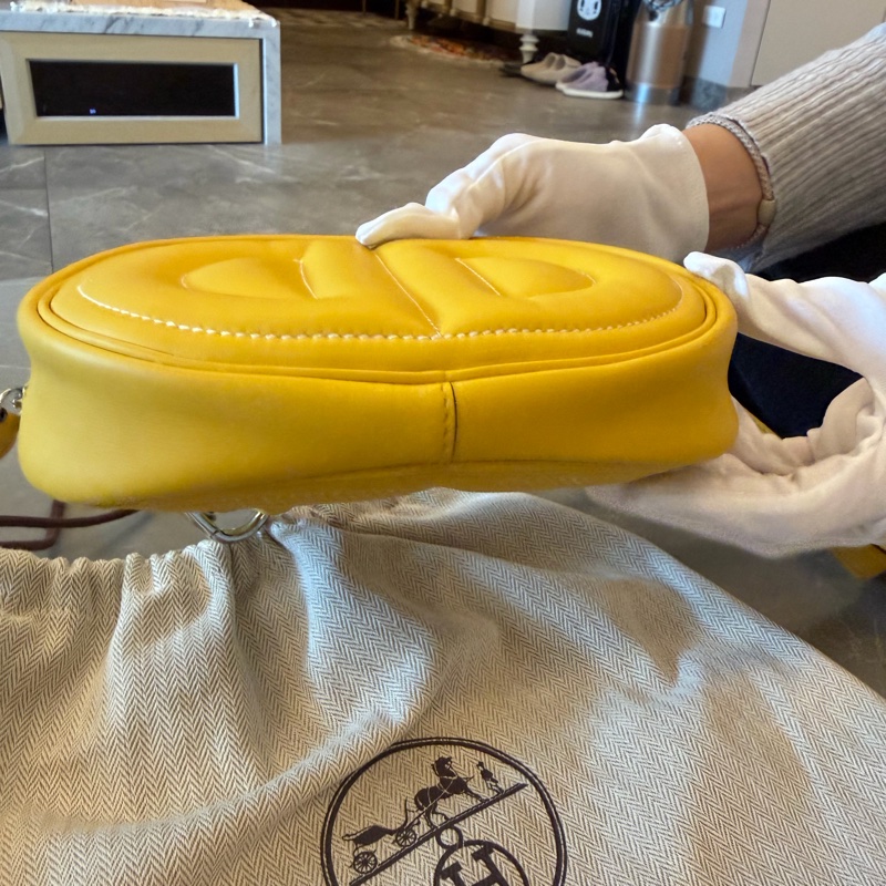 Hermes in the loop 豬鼻發財芥末黃腰包-5