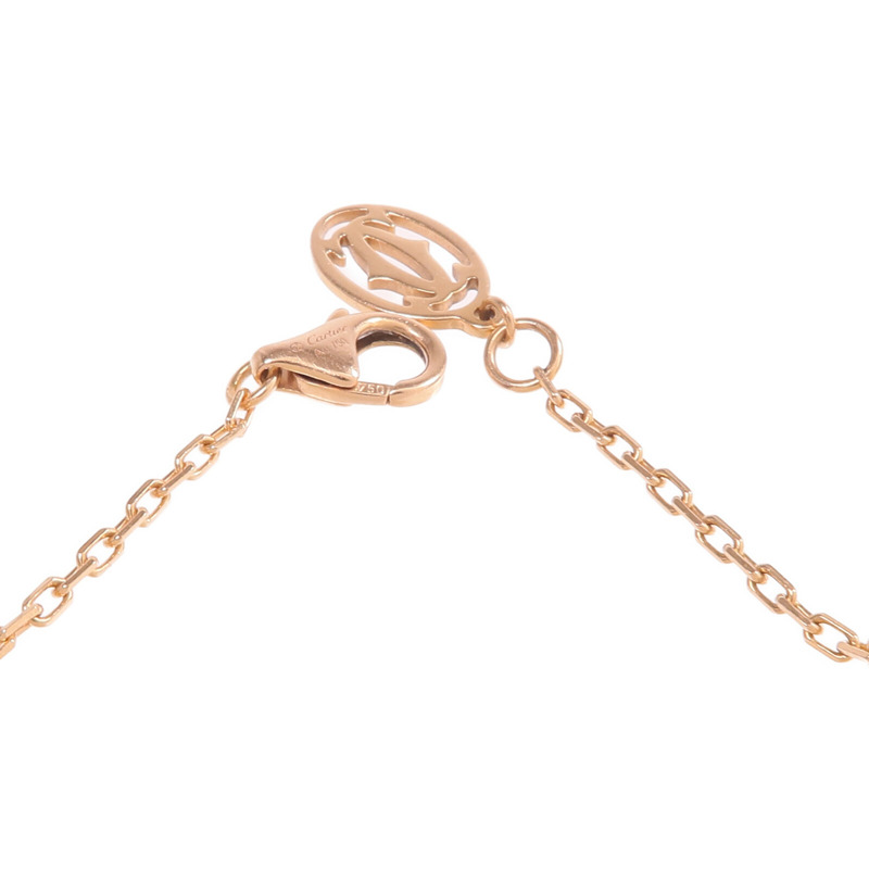 CARTIER 18K玫瑰金d'Amour Bracelet粉紅色藍寶石手鏈-5
