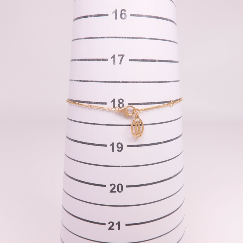 CARTIER 18K玫瑰金d'Amour Bracelet粉紅色藍寶石手鏈-9