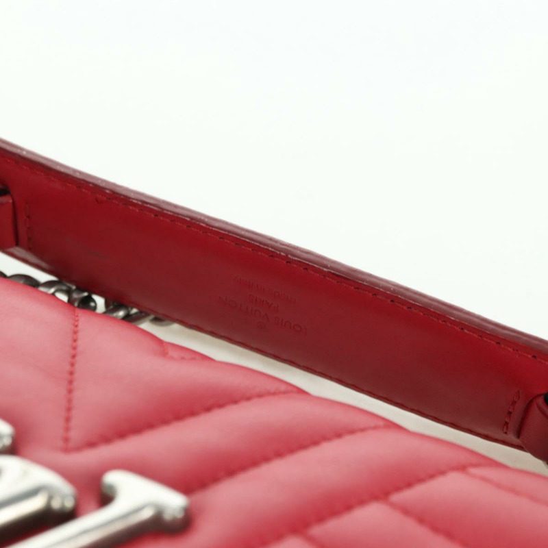 【日本直送】路易威登 New Wave 鏈條包 MM 皮革 2way 紅色 M51943 LV 正品 YKZ1329A-13