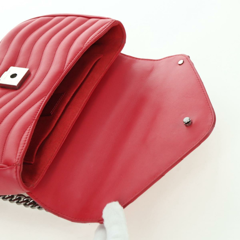 【日本直送】路易威登 New Wave 鏈條包 MM 皮革 2way 紅色 M51943 LV 正品 YKZ1329A-21