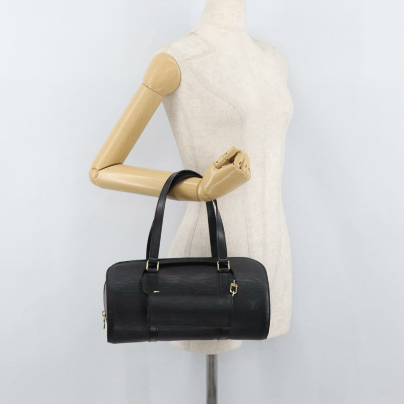 【日本直送】路易威登 Epi Soufflot 手提包黑色 M52222 LV 正品 BAZ072A-23