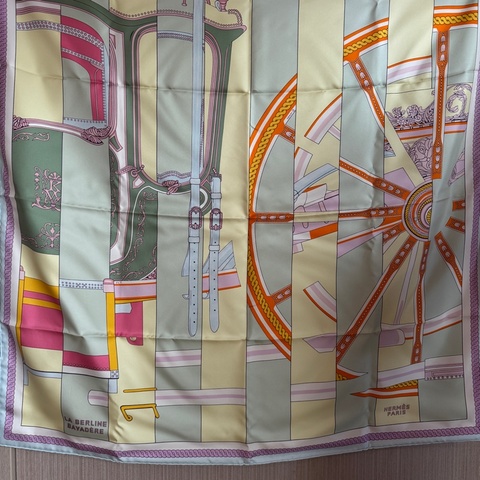 Hermès 正品 真絲方巾