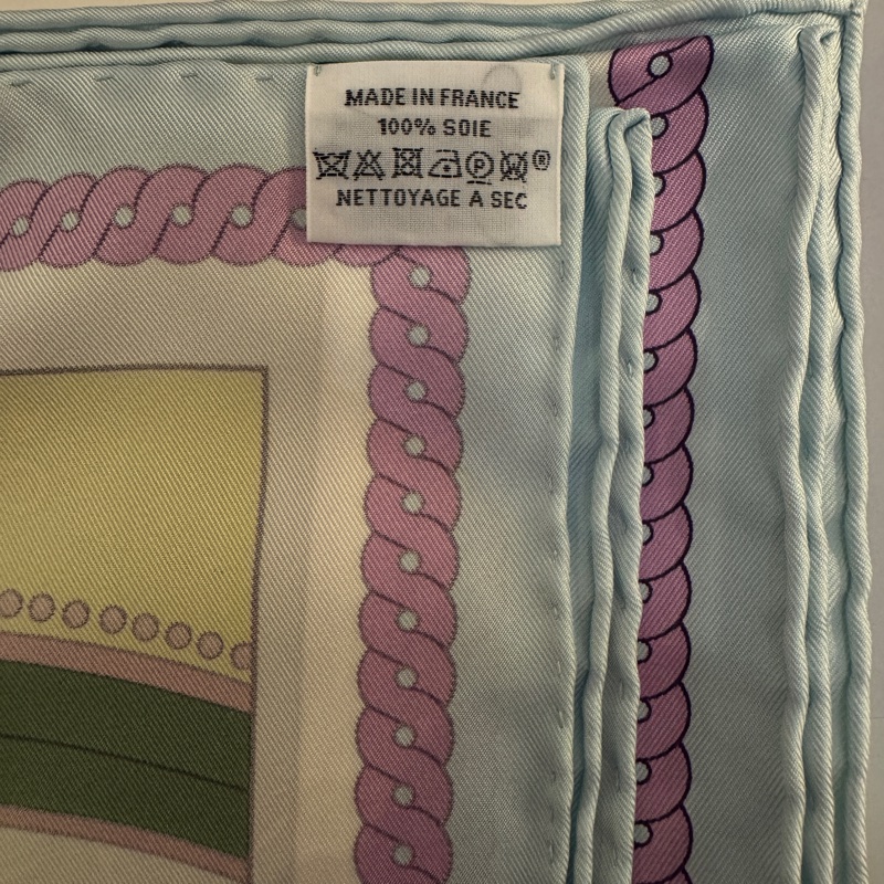 Hermès 正品 真絲方巾-3