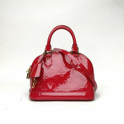 LOUIS VUITTON ALMA貝殼包BB23.5紅色漆皮2014肩背包