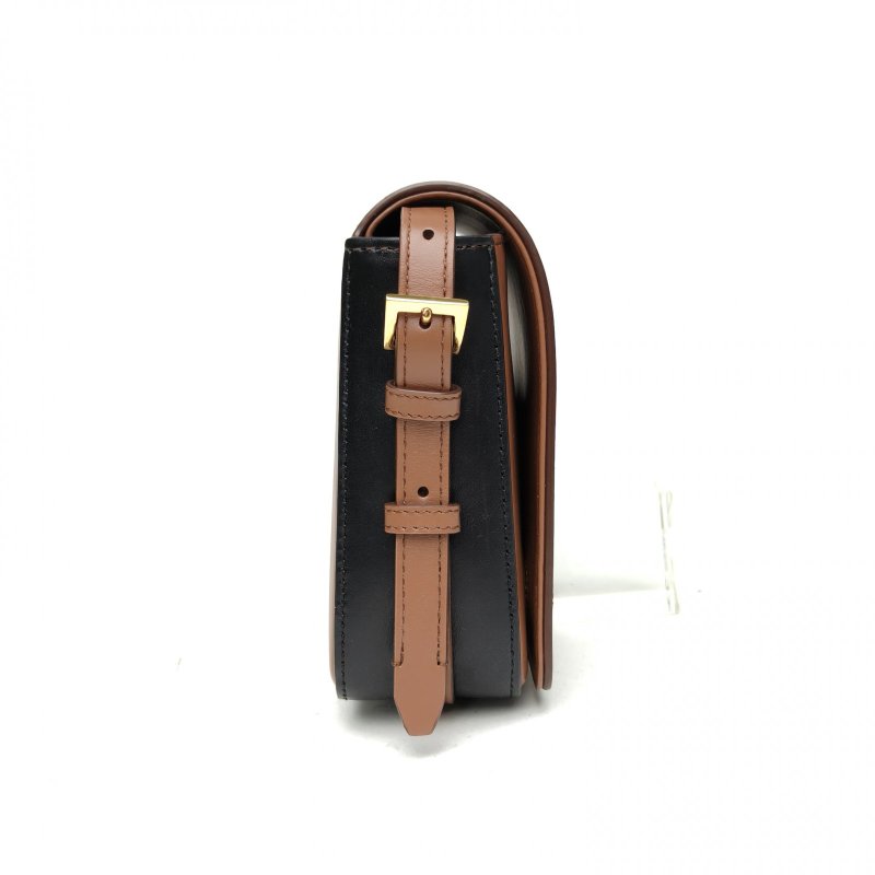Burberry 棕色牛皮Grace橫板豆腐包肩背包-3