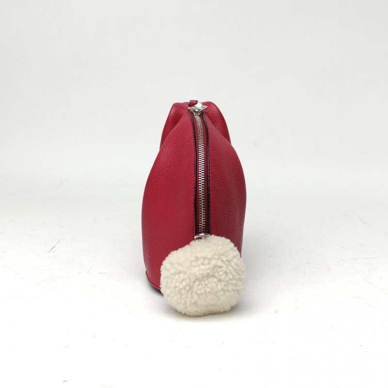 LOEWE BunnyMiniBag兔子包紅色牛皮肩背包-3