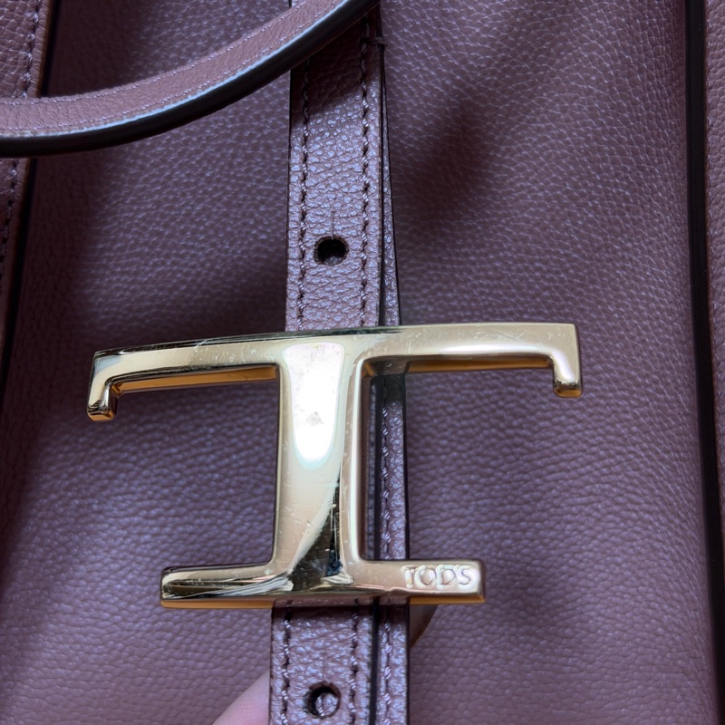 Tod’s Timeless乾燥玫瑰色 中號托特包 已低於行情價格，勿亂議價-3