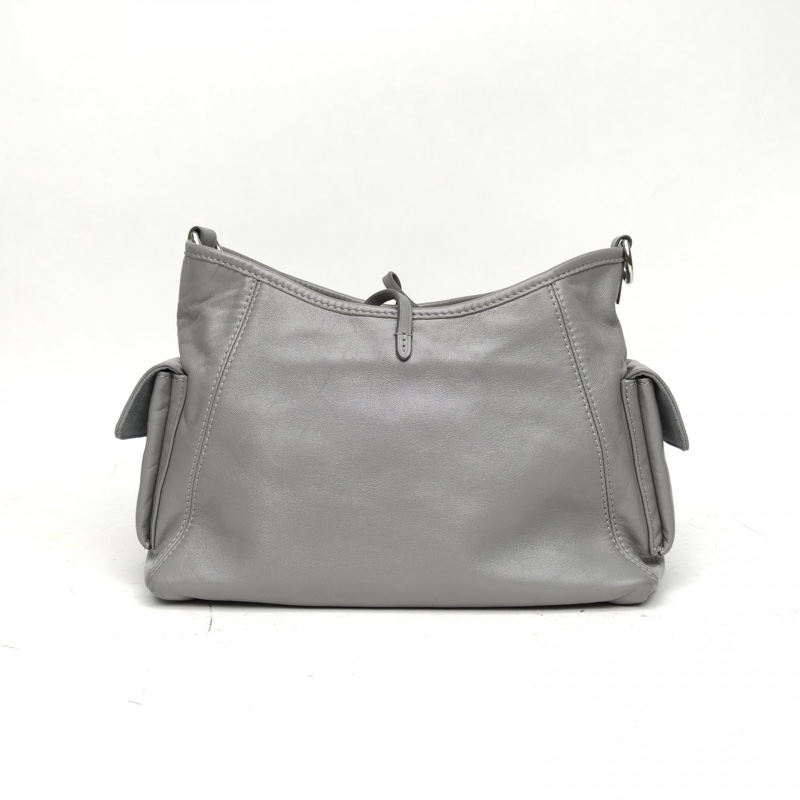 LOUIS VUITTON CARRYALLCargo小號33.5灰色羊皮銀扣晶片-2