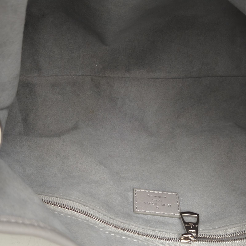 LOUIS VUITTON CARRYALLCargo小號33.5灰色羊皮銀扣晶片-4