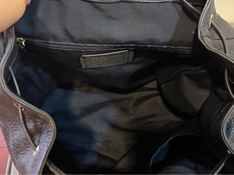 Coach Rucksack 牛皮皮革 海軍藍背包｜二手八成新-3