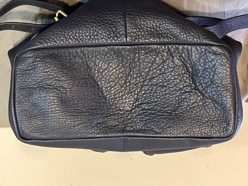 Coach Rucksack 牛皮皮革 海軍藍背包｜二手八成新-4