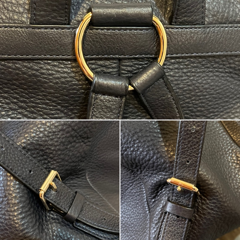 Coach Rucksack 牛皮皮革 海軍藍背包｜二手八成新-9