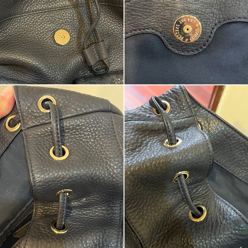 Coach Rucksack 牛皮皮革 海軍藍背包｜二手八成新-10